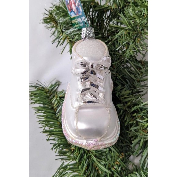 Baby Shoe Retired Old World Christmas Ornament - Picture 5 of 5
